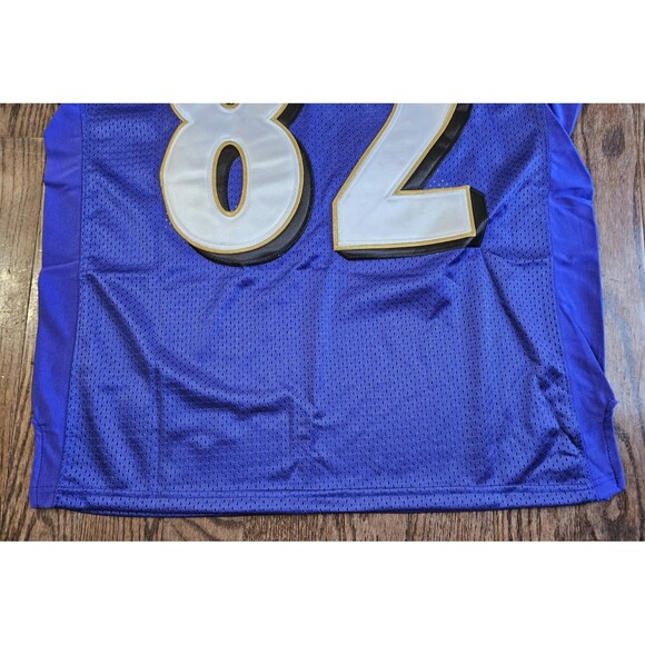NFL On Field Jersey Torrey Smith #82 Reebok Baltimore Ravens Size 52 Purple NWT - Picture 13 of 14